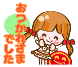 Cute Girl with sereral comments2 sticker #14559168