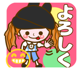 Cute Girl with sereral comments2 sticker #14559169