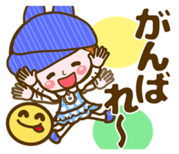 Cute Girl with sereral comments2 sticker #14559170