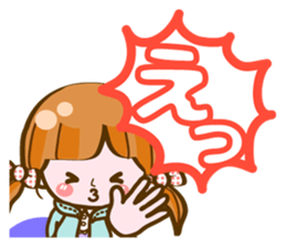 Cute Girl with sereral comments2 sticker #14559175