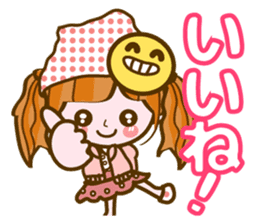 Cute Girl with sereral comments2 sticker #14559176