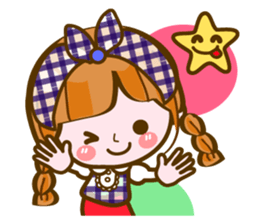 Cute Girl with sereral comments2 sticker #14559178