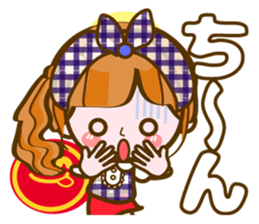 Cute Girl with sereral comments2 sticker #14559186