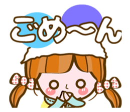 Cute Girl with sereral comments2 sticker #14559189