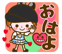 Cute Girl with sereral comments2 sticker #14559190