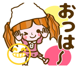 Cute Girl with sereral comments2 sticker #14559191