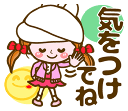 Cute Girl with sereral comments2 sticker #14559196