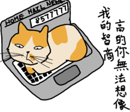 Mia the cat sticker #14559878