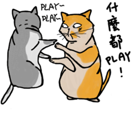 Mia the cat sticker #14559886