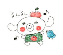 hello! i am apple dog! sticker #14560024