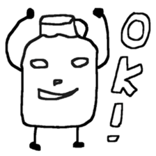 Pure white milk-kun sticker #14560255
