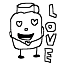 Pure white milk-kun sticker #14560258