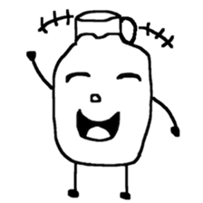 Pure white milk-kun sticker #14560259