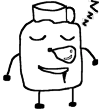 Pure white milk-kun sticker #14560262