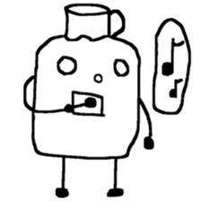 Pure white milk-kun sticker #14560271