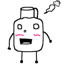 Pure white milk-kun sticker #14560277