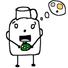 Pure white milk-kun sticker #14560278