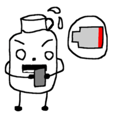 Pure white milk-kun sticker #14560280