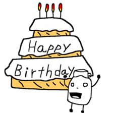 Pure white milk-kun sticker #14560291