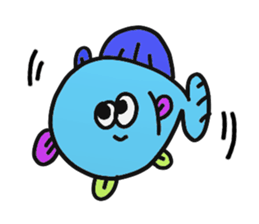 colorful fishfish sticker #14561232