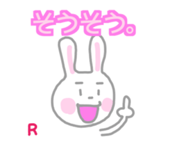 Rie Rabbit Sticker sticker #14561728