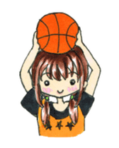 Jumping Girls! Basketball team! sticker #14562358
