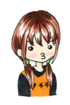 Jumping Girls! Basketball team! sticker #14562365