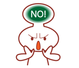 Balloon man of happy life Sticker. sticker #14563359