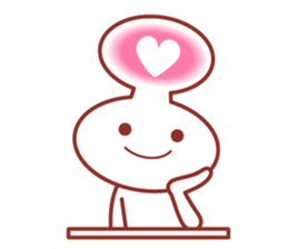 Balloon man of happy life Sticker. sticker #14563361