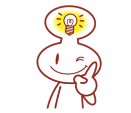 Balloon man of happy life Sticker. sticker #14563365