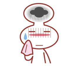 Balloon man of happy life Sticker. sticker #14563373