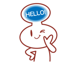 Balloon man of happy life Sticker. sticker #14563375