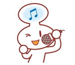 Balloon man of happy life Sticker. sticker #14563376