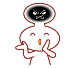 Balloon man of happy life Sticker. sticker #14563378