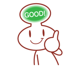 Balloon man of happy life Sticker. sticker #14563388