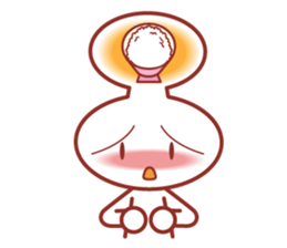 Balloon man of happy life Sticker. sticker #14563389