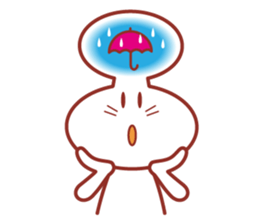 Balloon man of happy life Sticker. sticker #14563392