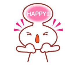 Balloon man of happy life Sticker. sticker #14563393