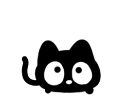 Very cute black cat.(Various feelings) sticker #14563614