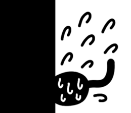 Very cute black cat.(Various feelings) sticker #14563621