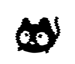 Very cute black cat.(Various feelings) sticker #14563637