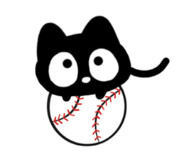 Very cute black cat.(Various feelings) sticker #14563646