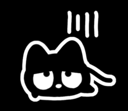 Very cute black cat.(Various feelings) sticker #14563650