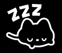 Very cute black cat.(Various feelings) sticker #14563652