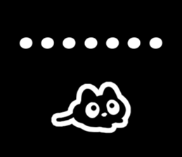 Very cute black cat.(Various feelings) sticker #14563653