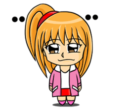 NooNan awkward little girl sticker #14564099