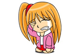 NooNan awkward little girl sticker #14564101