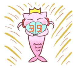 Mermaid Cat and Sea Friends sticker #14564575