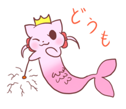 Mermaid Cat and Sea Friends sticker #14564581