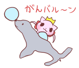 Mermaid Cat and Sea Friends sticker #14564597